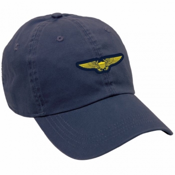 Ahead Low Profile Blue Hat w/Vintage NFO Wings Patch